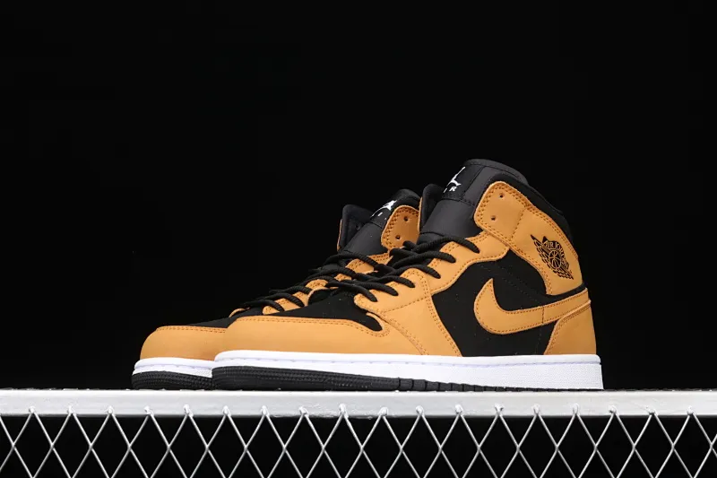 All categories Air Jordan Jordan series basketball shoes Air Jordan 1 Mid G version pure original Air Jordan 1 Mid AJ1 Joe 1 wheat color China basketball shoes DB5453-700